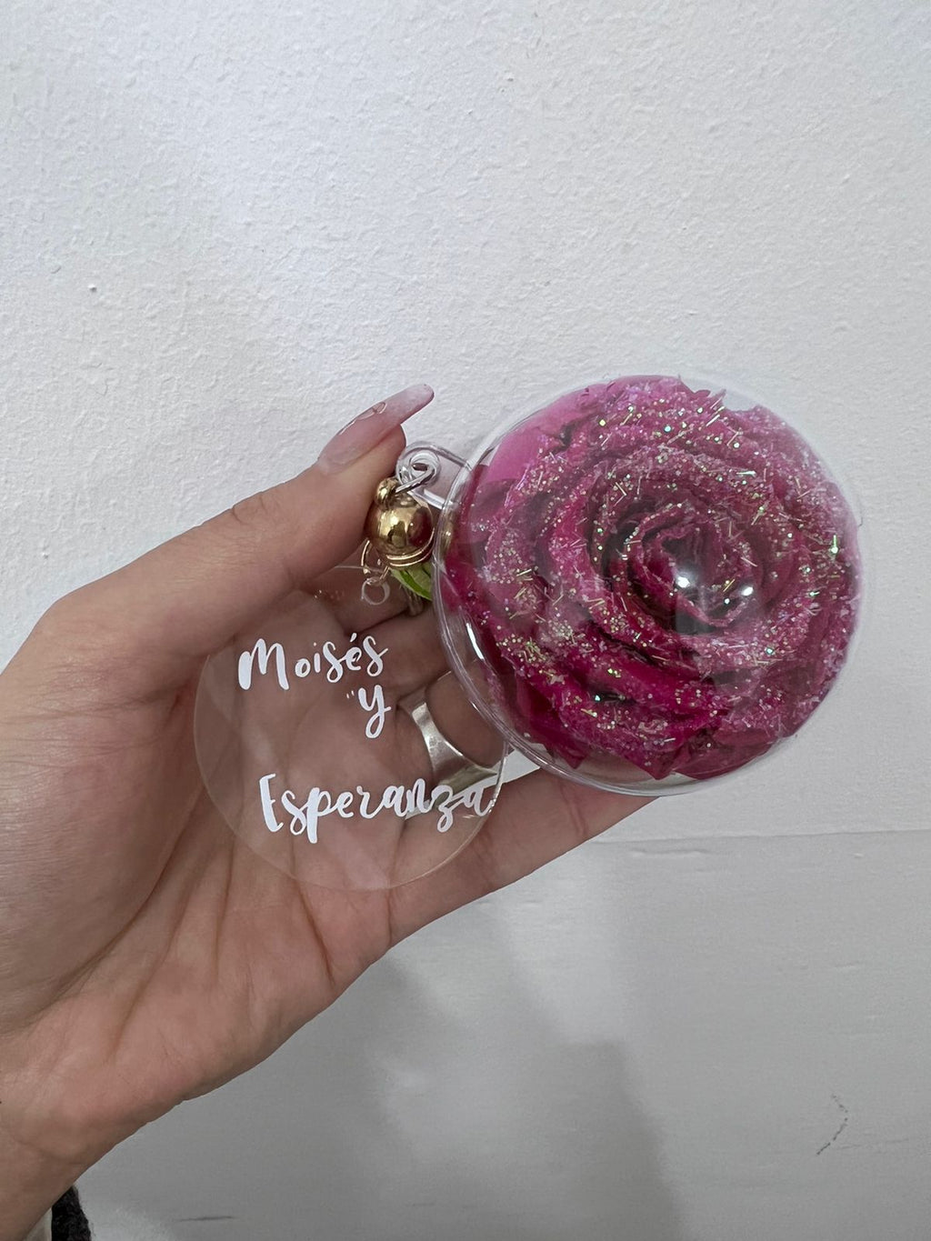 Bulk Box: Key chain bulk box *Box of 60 Preserved Rose Key Chain I Free delivery in the USA