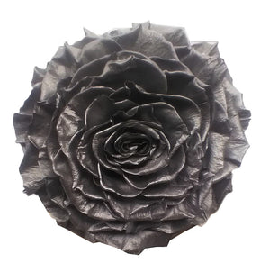Jumbo rose: Metallic Grey Jumbo Rose
