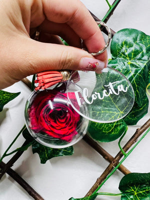 Bulk Box: Key chain bulk box *Box of 60 Preserved Rose Key Chain I Free delivery in the USA
