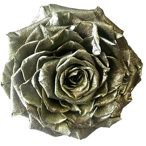 Jumbo rose: Metallic Silver Jumbo Rose
