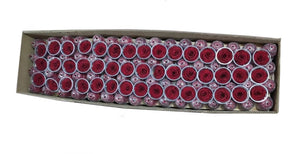 Bulk Box:  Dark red  Preserved Medium Rose  *Box of 327 Preserved Rose Heads