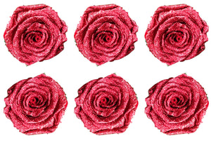 Medium: Ruby Preserved Rose * Box of 6 Preserved Rose Heads