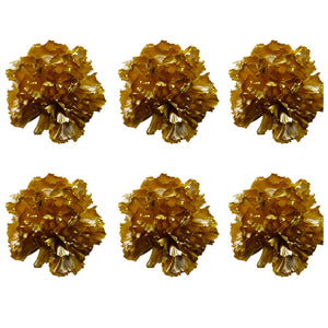 Carnations: Gold Preserved Carnation * Box of 6 Preserved Carnation Heads